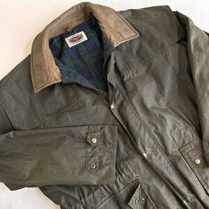RM Williams Australia Jacket Drought Breaker OILSKIN Brown Coat Sz XL Mens